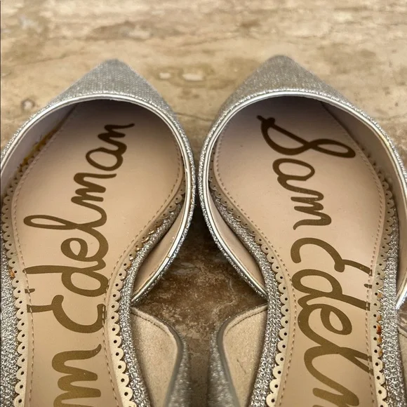 NEW Sam Edelman Rodney Metallic Gold D'Orsay Flats/Sz. 7M - Picture 5 of 9